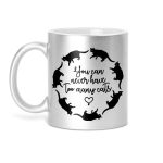 YOU CAN NEVER HAVE TOO MANY CATS - glitteres bögre