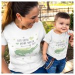 Cuki Krokodilos Anyák napi szett - Anya-baba body/póló szett