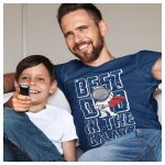 BEST DAD IN THE GALAXY - feliratos póló - űrhajós mintával