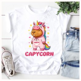 Capycorn capybara unikornis jelmezes egyedi névreszóló body/póló