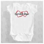 Anyák napi body - Szeretlek Anya - szivecskés