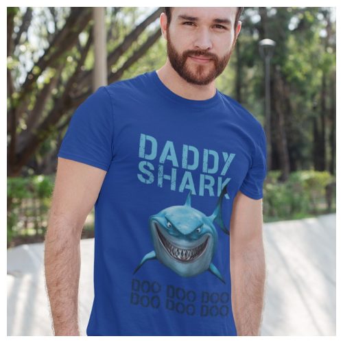 DADDY SHARK - doo doo doo doo doo doo feliratos apa póló 