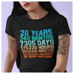 Szülinapi NŐI póló - 20. születésnapra