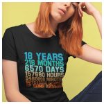 Szülinapi NŐI póló - 18. születésnapra