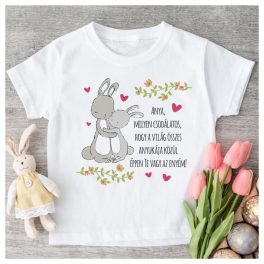   Cuki nyuszis Anyák napi body / gyerekpóló - kedves üzenettel