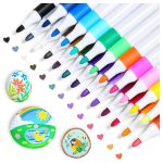 60 darabos akril filctoll készlet – különböző színű festőtollak minden felületre