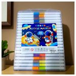 80 darabos akril filctoll készlet különböző színekben – kreatív alkotáshoz, többféle felületre