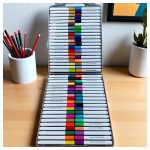 80 darabos akril filctoll készlet különböző színekben – kreatív alkotáshoz, többféle felületre