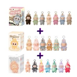 Labubu három plüss figura kedvezményes szett – Macaron & Big Into & Have a Seat – vakdoboz meglepetéscsomag