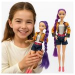 K-POP Demon Hunters éneklő baba – 30 cm, mozgatható végtagokkal, kiegészítőkkel