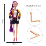 K-POP Demon Hunters éneklő baba – 30 cm, mozgatható végtagokkal, kiegészítőkkel