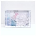 Egyedi fényképes tégla alakú fotógömb - hópelyhekkel