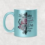 sky above me earth below me fire within me - csillámos bögre