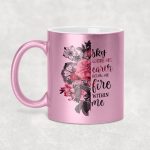 sky above me earth below me fire within me - csillámos bögre