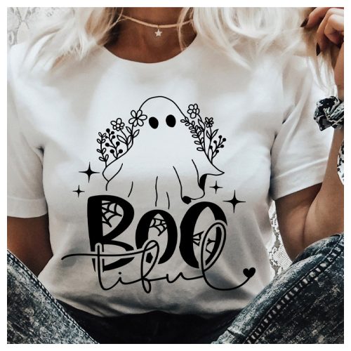BOOtiful - szellemes - vicces feliratos női póló
