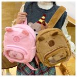 Capybara plüss hátizsák kisgyerekeknek – ovis táska állítható pánttal