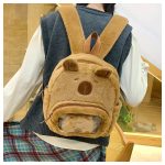 Capybara plüss hátizsák kisgyerekeknek – ovis táska állítható pánttal