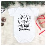 My first Christmas - Első Karácsonyom - macis body