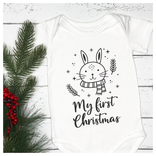 My first Christmas - Első Karácsonyom - macis body