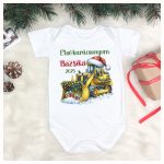 Karácsonyi markoló mintás body és póló névvel, fotózáshoz és ajándéknak