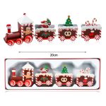 Karácsonyi vonat - festett fa vonat