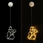 Elemes karácsonyi LED ablakdekoráció - rénszarvas