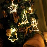 Elemes karácsonyi LED ablakdekoráció - rénszarvas