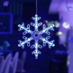 Elemes karácsonyi LED ablakdekoráció - rénszarvas