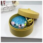 Gőzgombóc Squishy Kulcstartó – Kawaii Meglepetés Vakdoboz