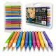12 darabos metál filctoll készlet csillogó színekben rajzoláshoz