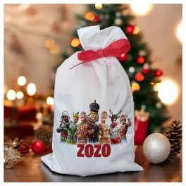 Egyedi gamer mikulás zsák névvel — mikizsák gyerekeknek