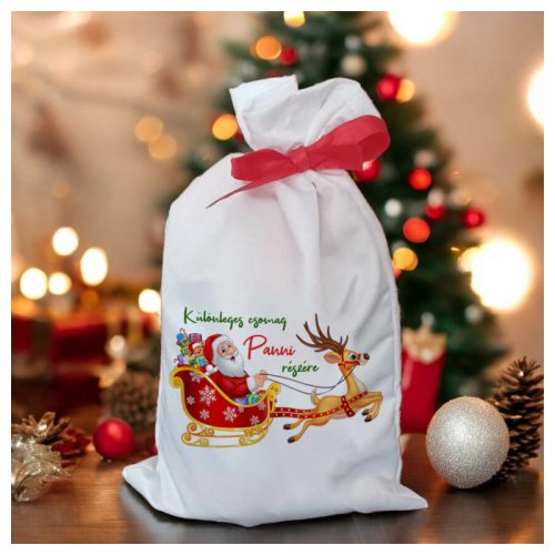 Egyedi névre szóló mikulászsák