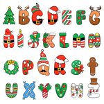 Monogramos karácsonyi mikulás zsák névvel