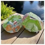 Stitch mesefigurás felfújható karúszó gyerekeknek, strandoláshoz