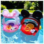 minnie mintás beülős úszógumi gyerekeknek, párnázott üléssel, levehető napfénytetővel strandoláshoz