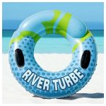 Duplakamrás óriás úszógumi kapaszkodóval, háttámlával – strandoláshoz, medencéhez, felnőtteknek és gyerekeknek