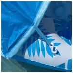 Felfújható XL úszó fotel napernyővel és pohártartóval – kényelmes strandkiegészítő nyári pihenéshez