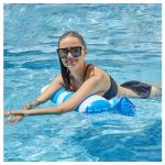 Vízen lebegő mintás hálós matrac dinnyés cápás strandmatrac