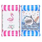 Vízen lebegő mintás hálós matrac dinnyés cápás strandmatrac