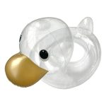 Átlátszó gyerek úszógumi kacsa mintával – nyári pancsoláshoz, strandoláshoz, biztonságos vízi játékhoz