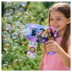 Világító és zenélő dínós automata buborékfújó játék gyerekeknek kültéri használatra