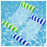 Vízen lebegő csíkos függőágy, hálós matrac 