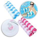 Vízen lebegő csíkos függőágy, hálós matrac 