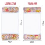 Vízen lebegő csíkos függőágy, hálós matrac 