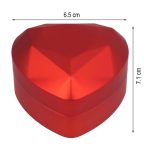  Elegáns LED-es ékszerdoboz – prémium minőség, piros / fekete bársony béléssel