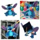 Ballagó Stitch plüss figura 28 cm-es méretben, sapkával és ballagási díszítéssel