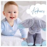 Interaktív kukucs elefánt plüss – zenélő, beszélő,hangutánzó játék gyerekeknek