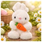 Pihe puha plüss nyuszi répával aranyos hosszú fülekkel