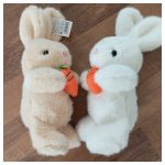 Pihe puha plüss nyuszi répával aranyos hosszú fülekkel