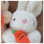 Pihe puha plüss nyuszi répával aranyos hosszú fülekkel